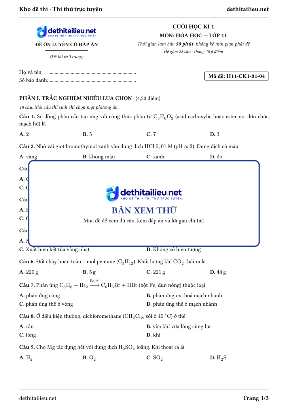 Trang 1 của đề H11-CK1-01-04