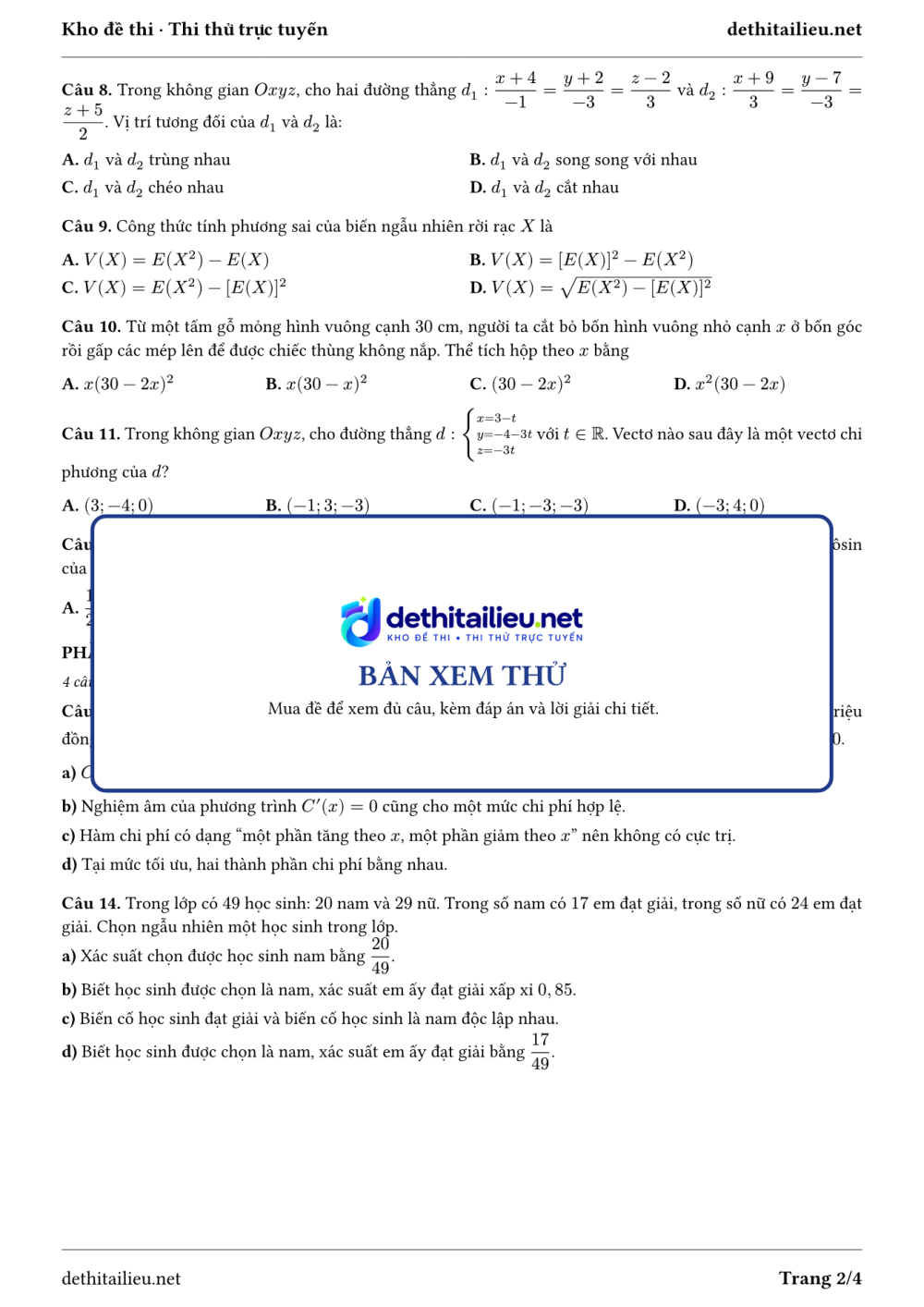 Trang 2 của đề T12-GK2-02-01