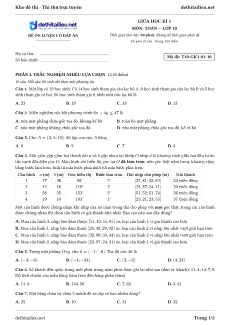 Trang 1 của đề T10-GK1-01-10