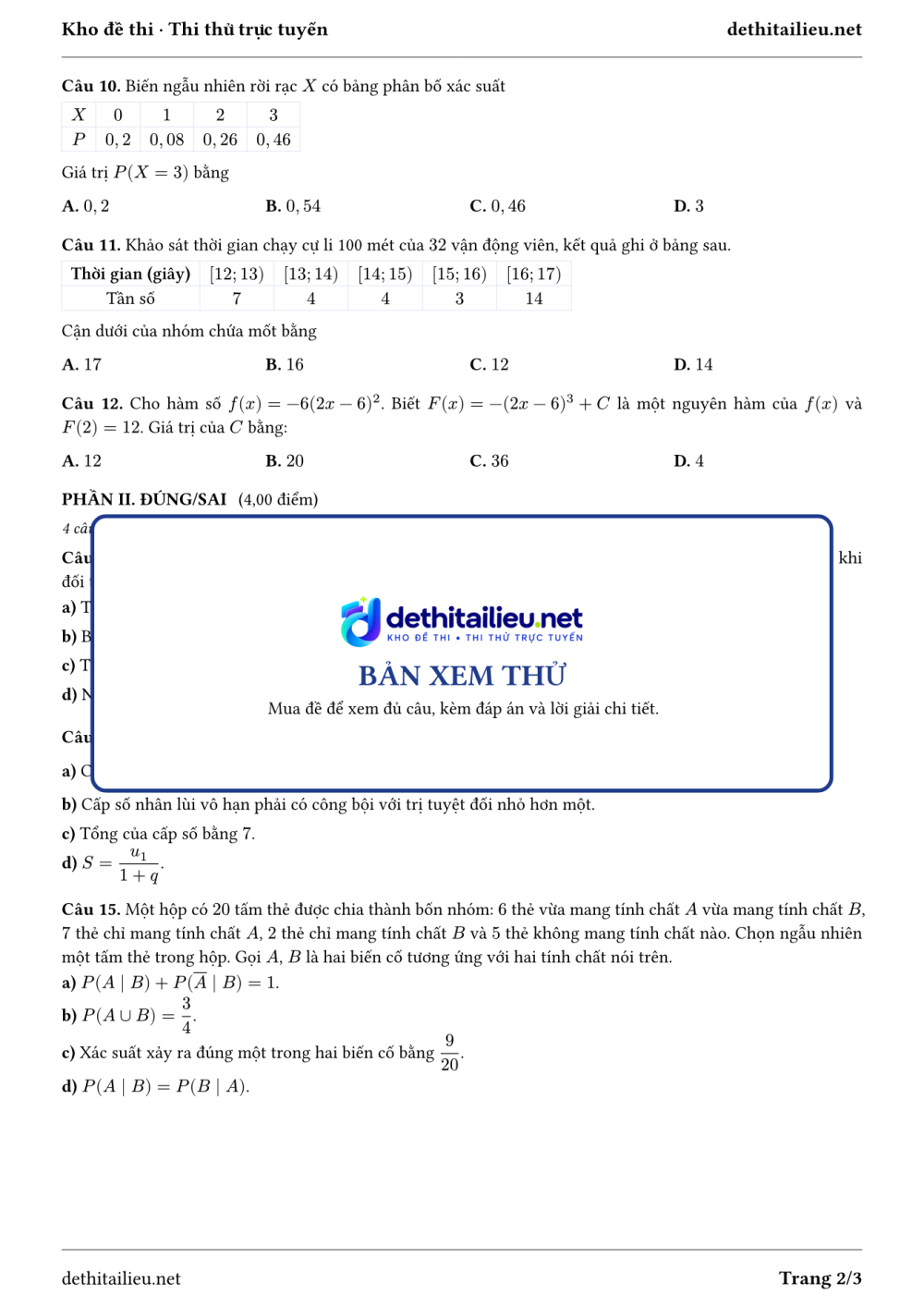 Trang 2 của đề T-TN-09-06