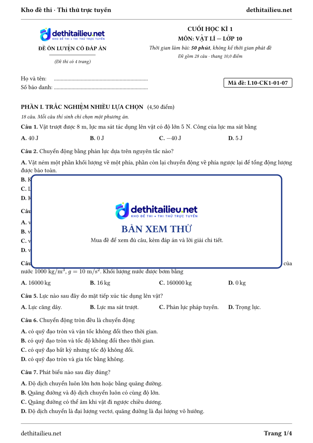 Trang 1 của đề L10-CK1-01-07