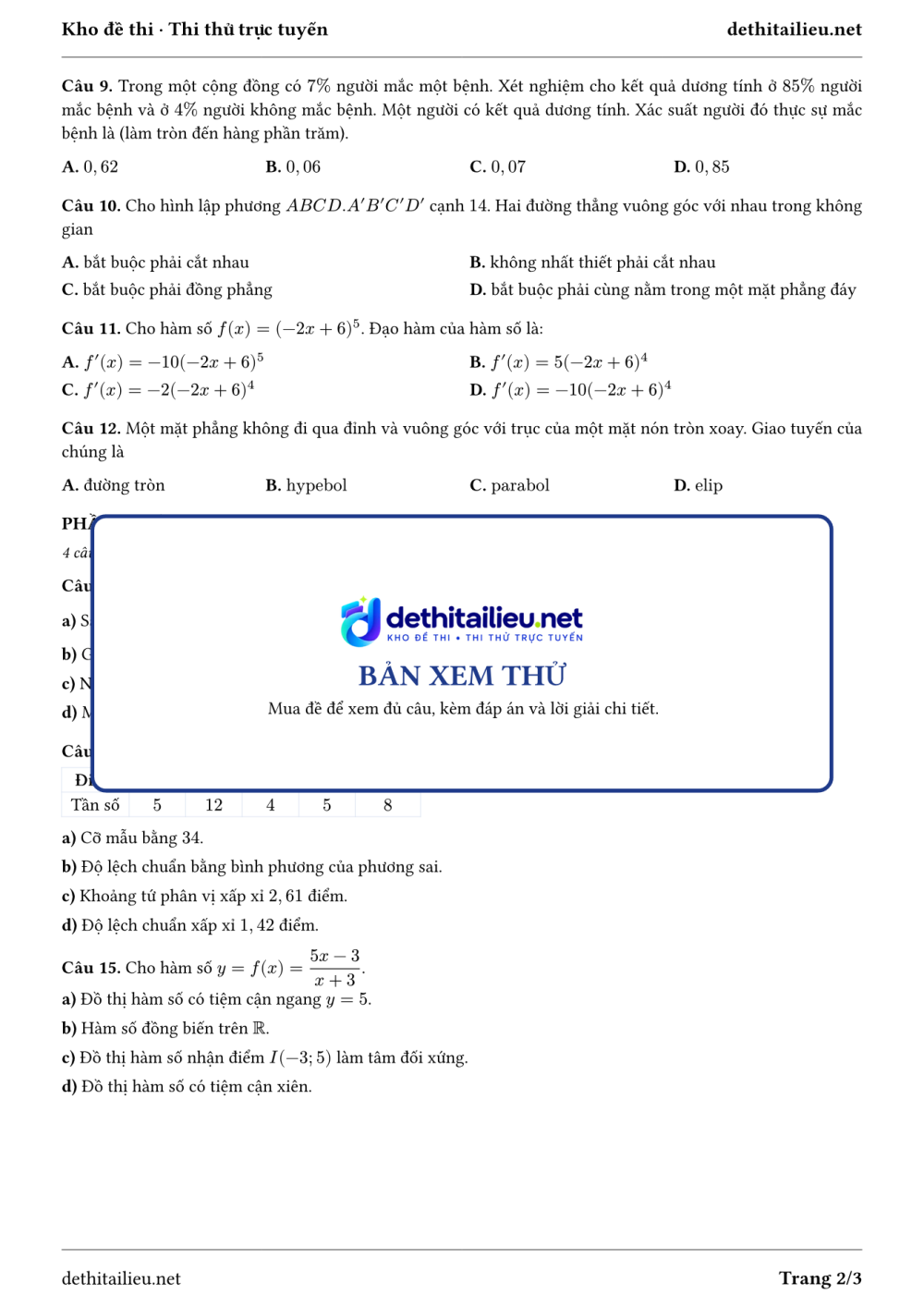 Trang 2 của đề T-TN-07-01