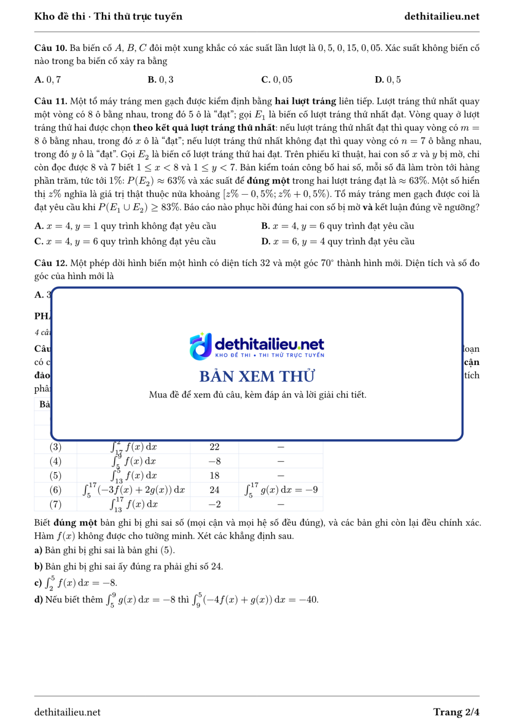 Trang 2 của đề T-TN-07-04