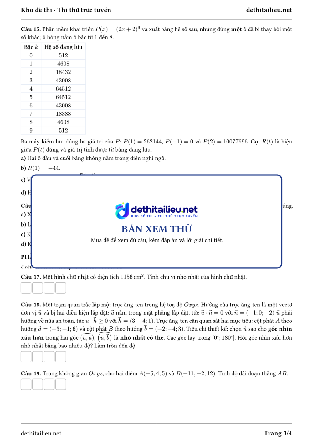 Trang 3 của đề T-TN-07-05