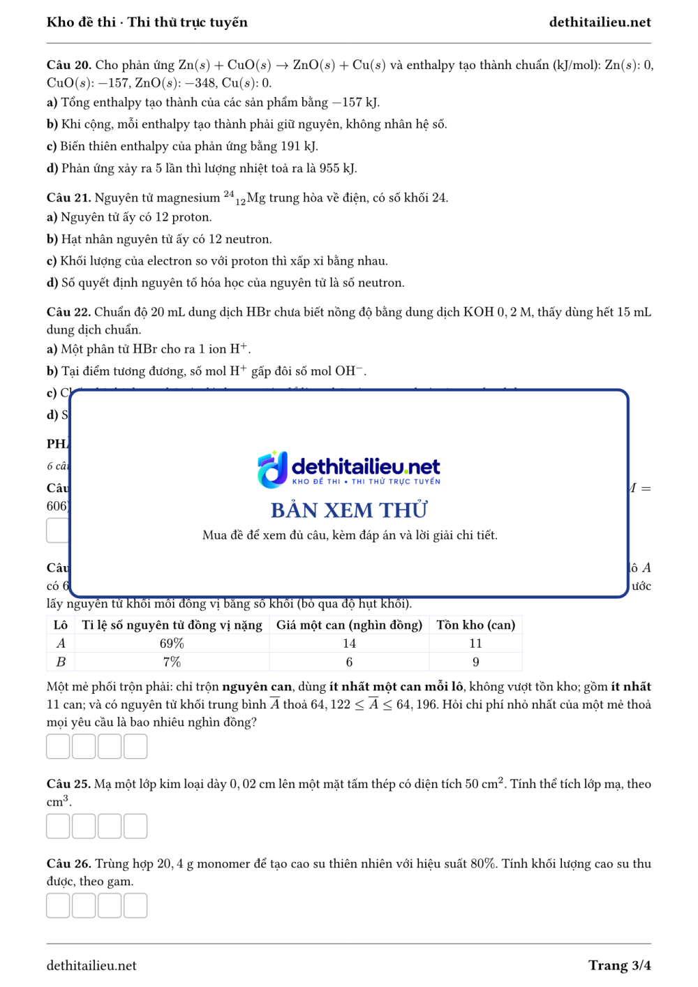 Trang 3 của đề H-TN-06-04