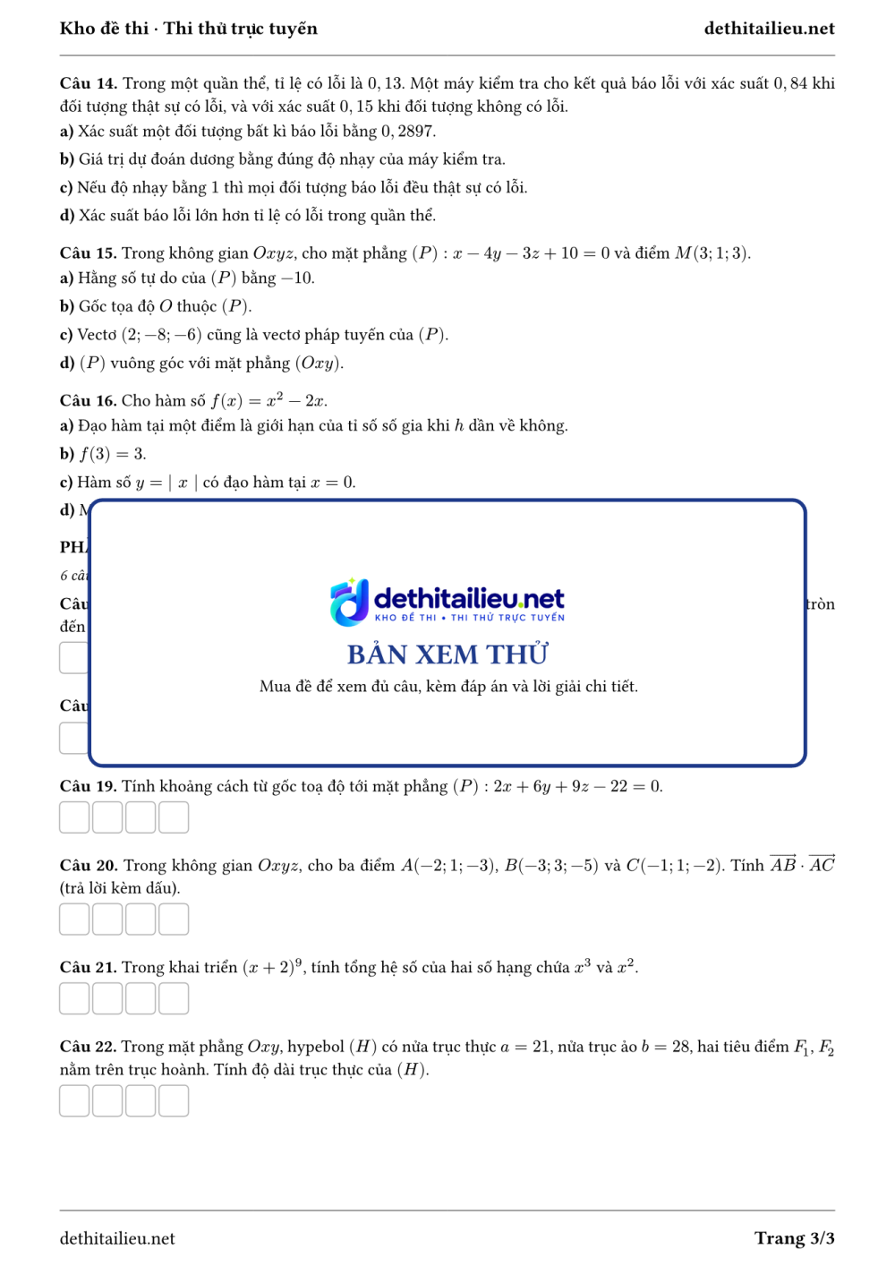 Trang 3 của đề T-TN-06-01