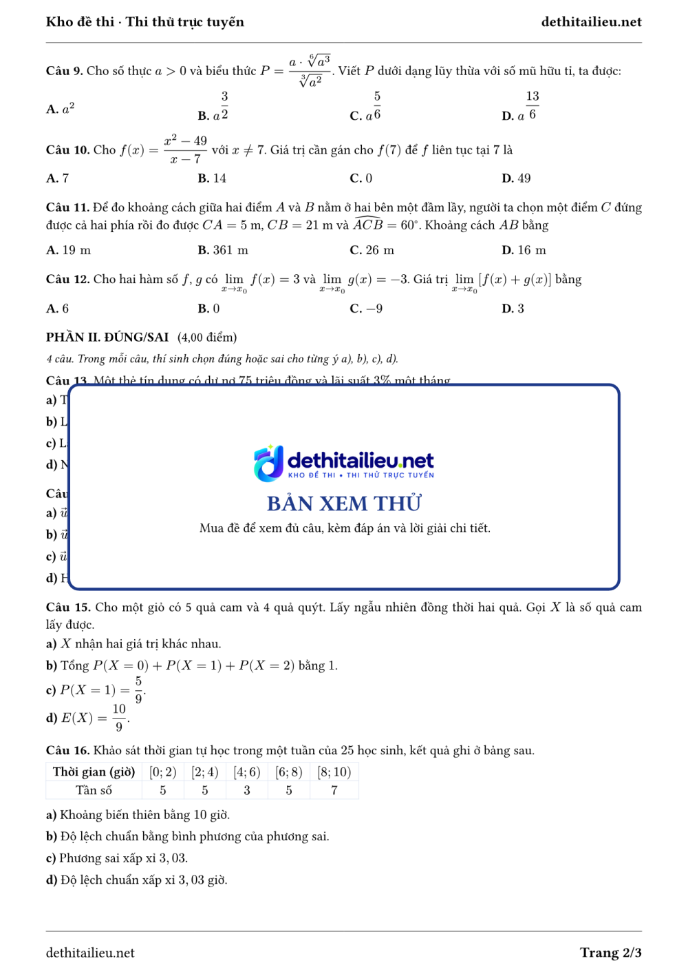 Trang 2 của đề T-TN-06-17