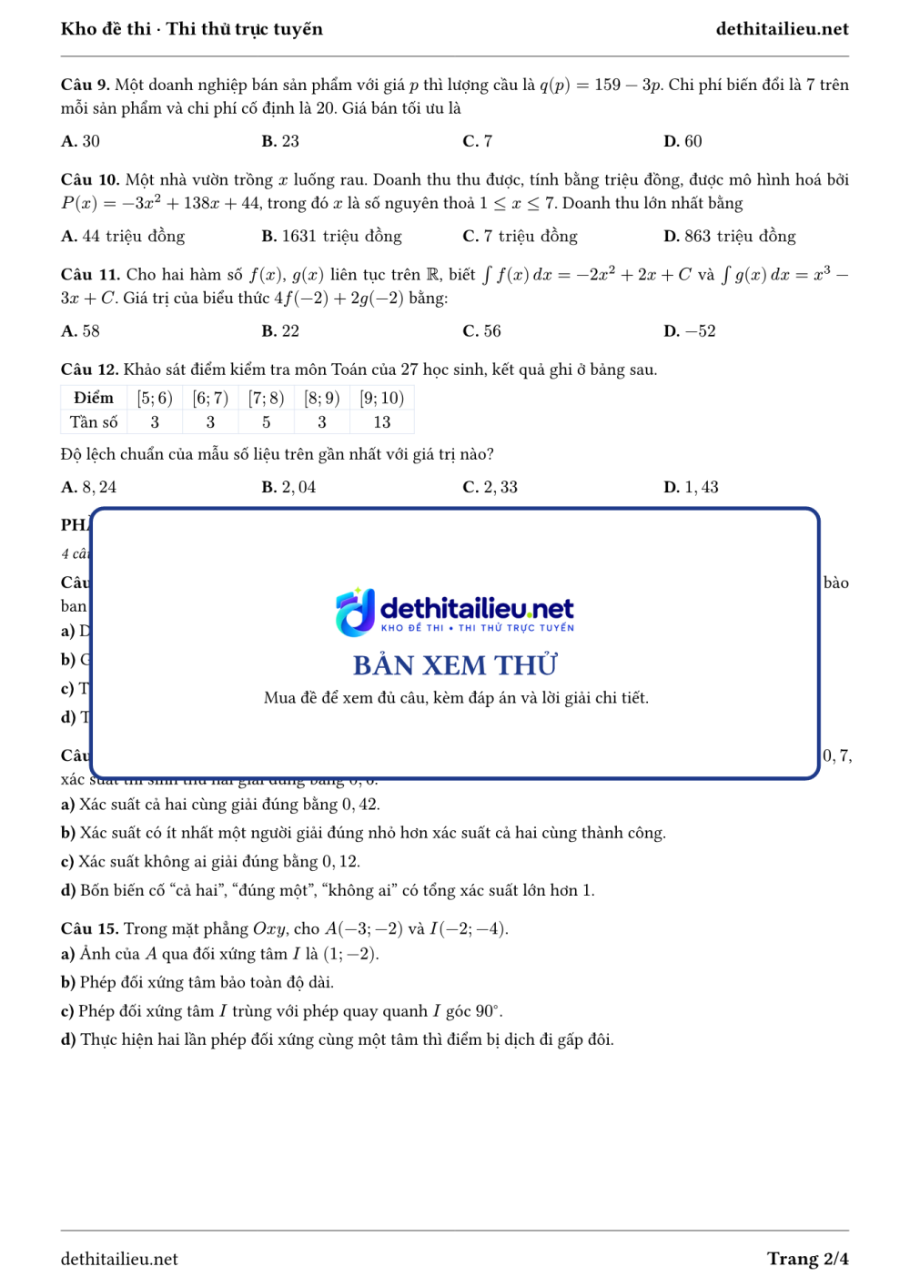 Trang 2 của đề T-TN-06-04