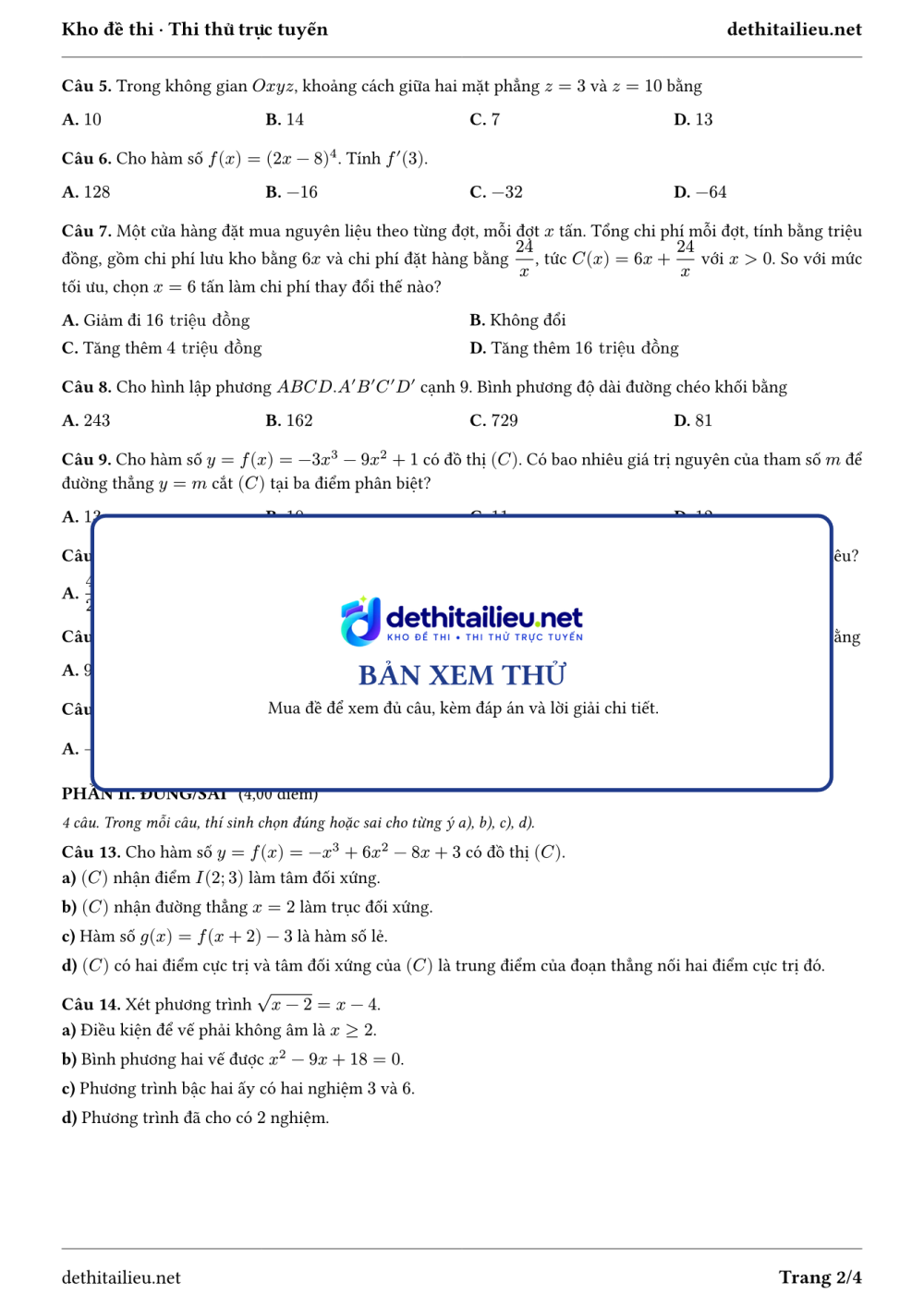 Trang 2 của đề T-TN-06-08