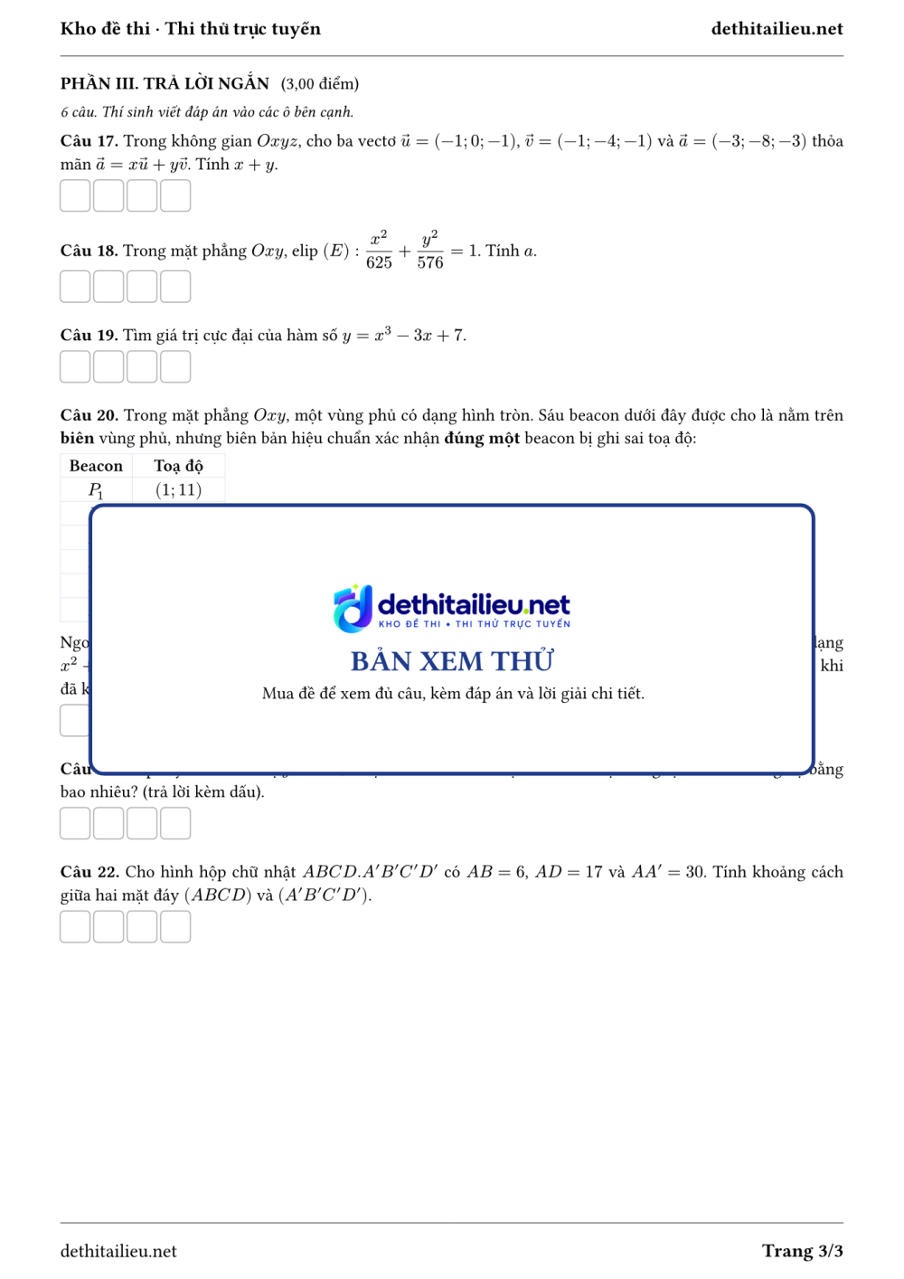 Trang 3 của đề T-TN-05-15