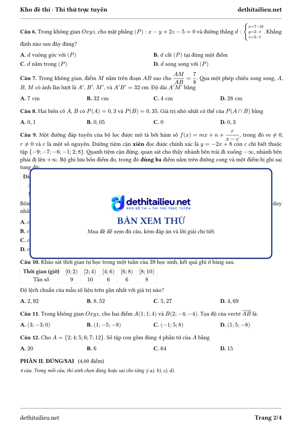 Trang 2 của đề T-TN-05-19