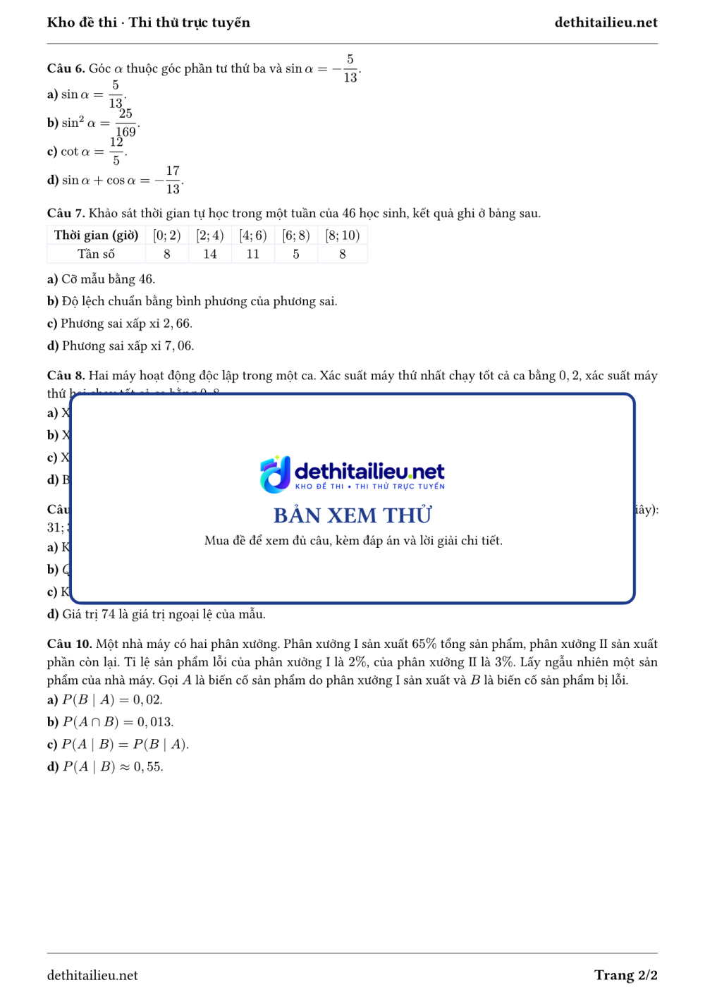 Trang 2 của đề T-TN-02-15