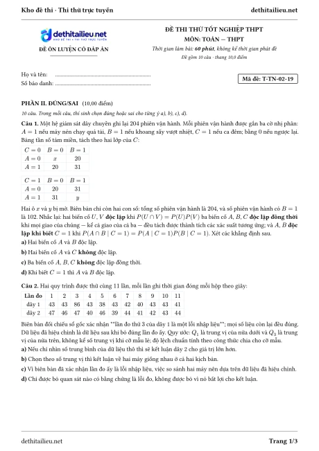 Trang 1 của đề T-TN-02-19
