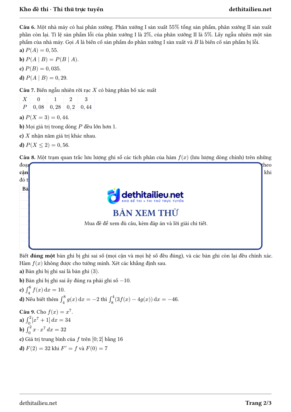 Trang 2 của đề T-TN-02-03
