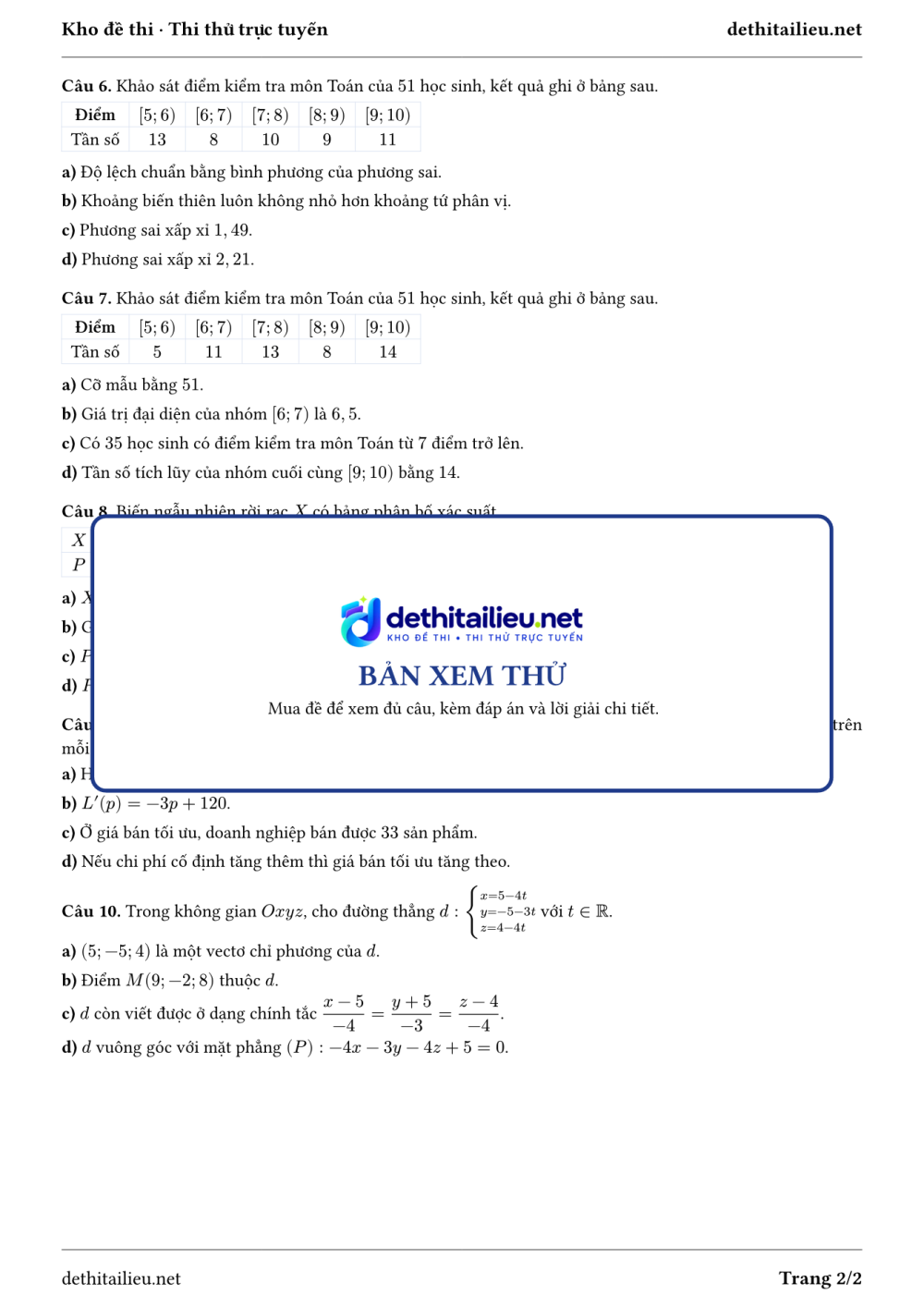 Trang 2 của đề T-TN-02-08