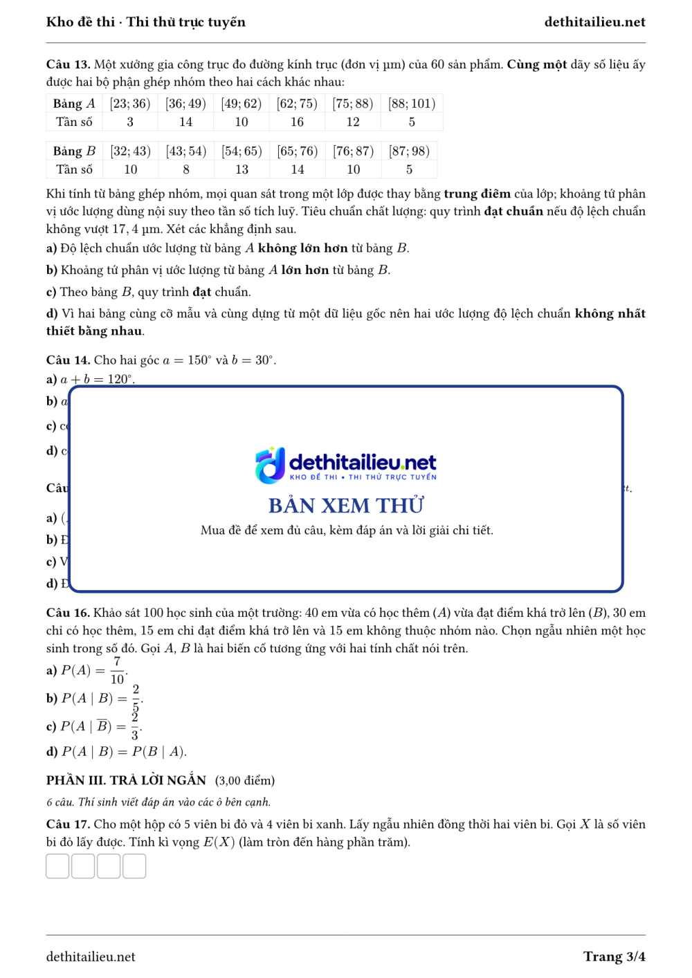 Trang 3 của đề T-TN-10-18