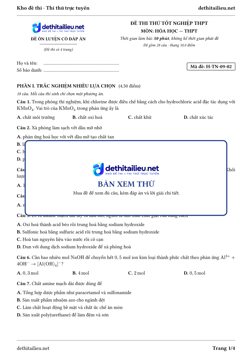 Trang 1 của đề H-TN-09-02