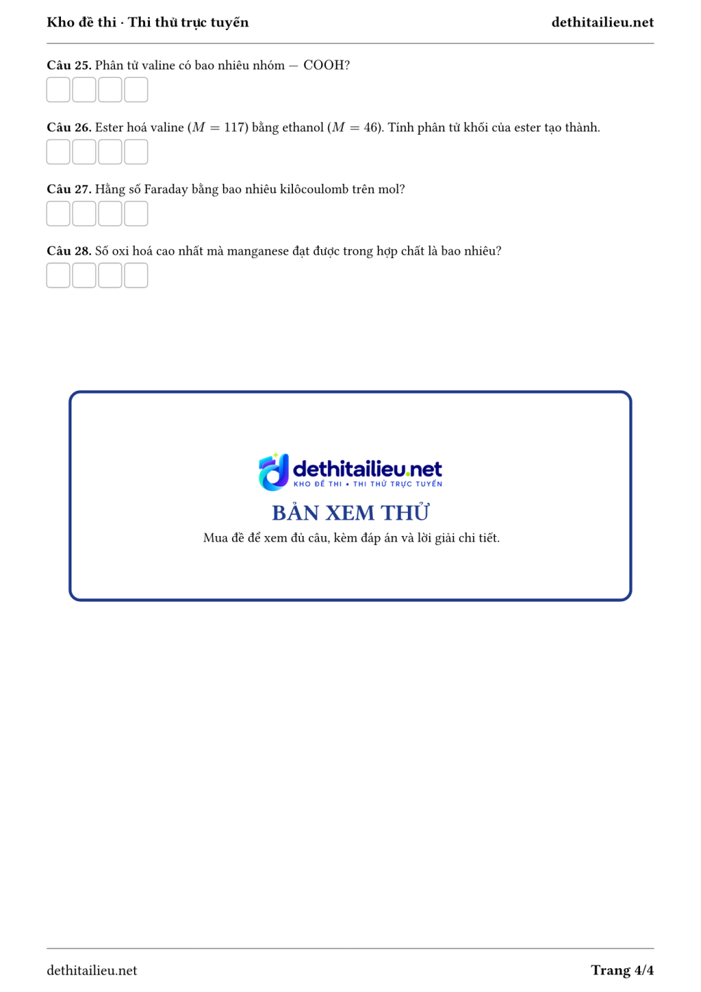 Trang 4 của đề H-TN-09-25