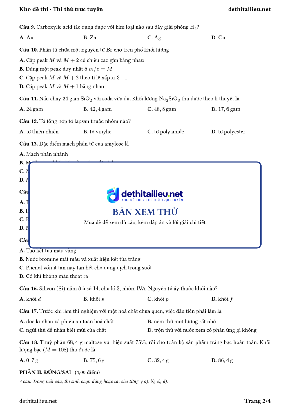 Trang 2 của đề H-TN-09-05