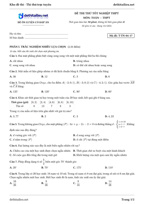 Trang 1 của đề T-TN-04-17