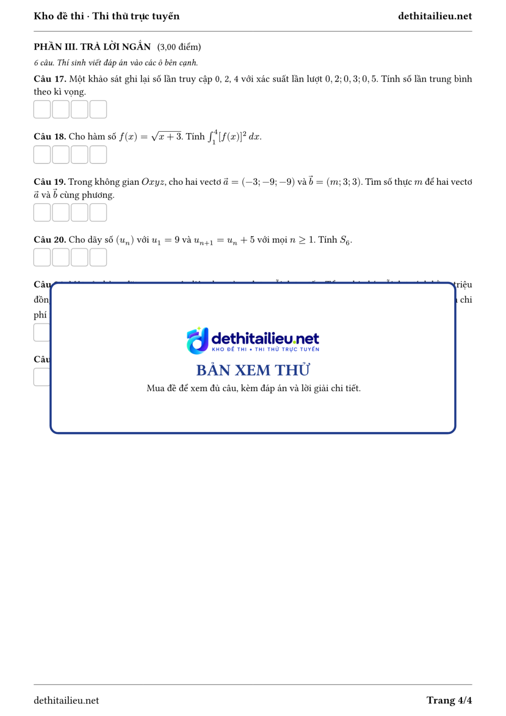 Trang 4 của đề T-TN-04-23