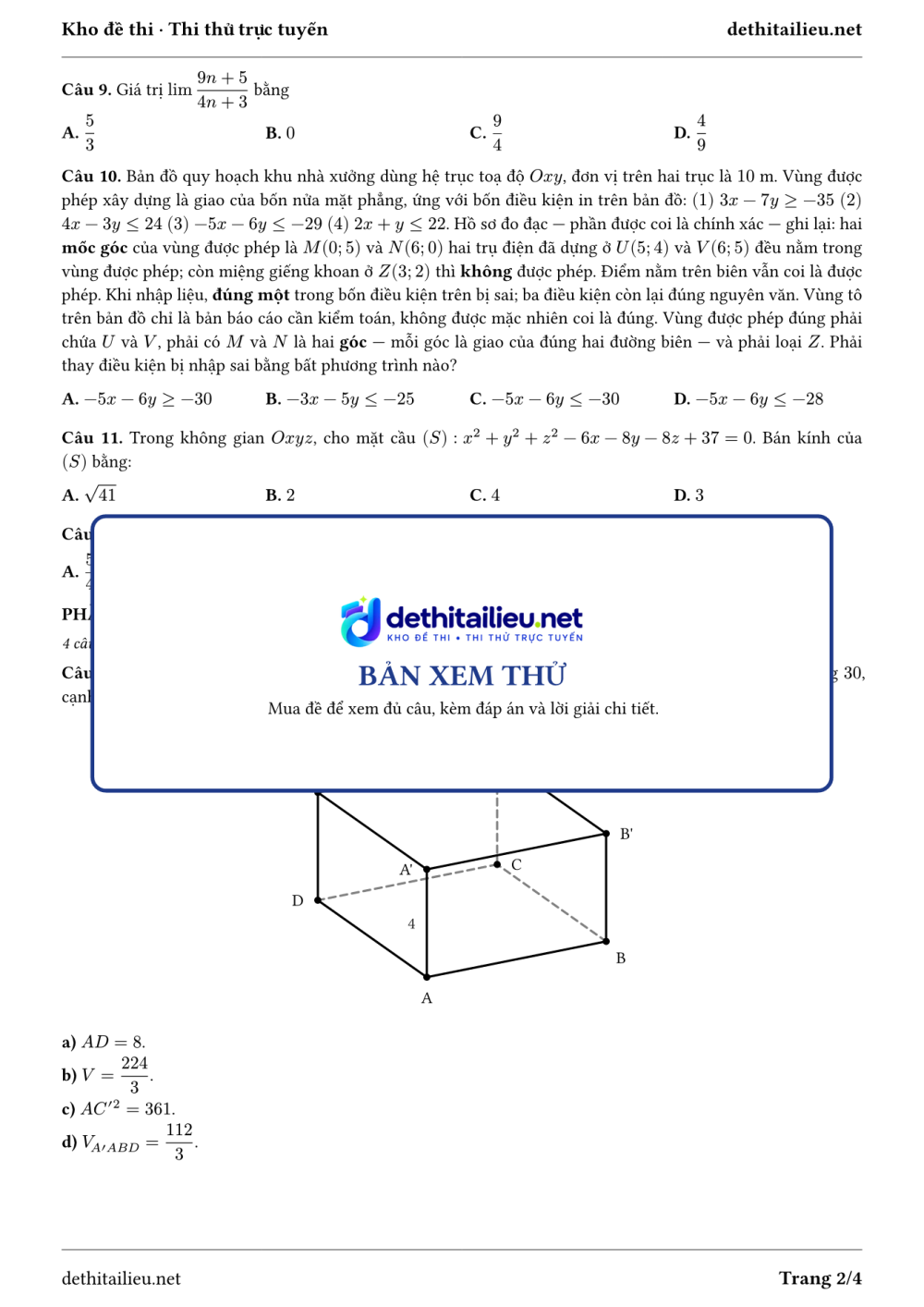 Trang 2 của đề T-TN-04-27