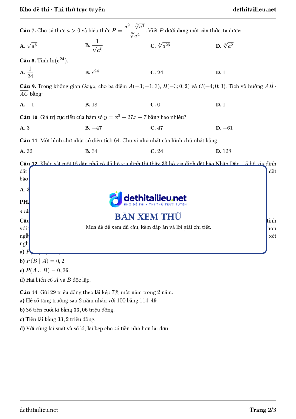Trang 2 của đề T-TN-04-08