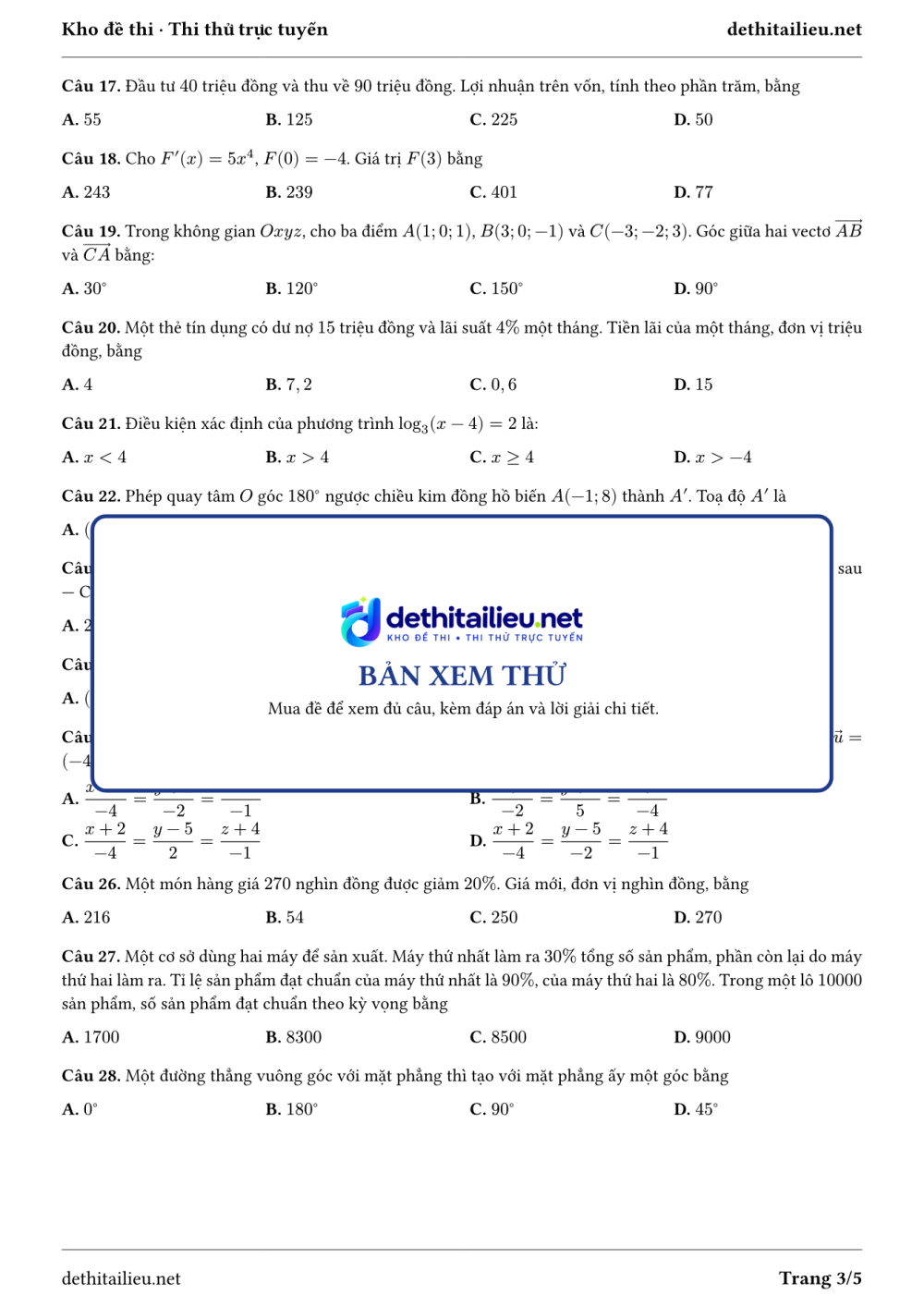 Trang 3 của đề T-TN-01-12