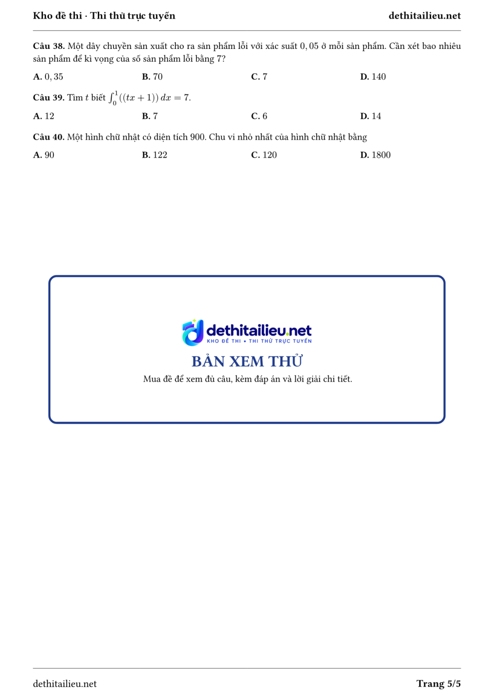 Trang 5 của đề T-TN-01-02