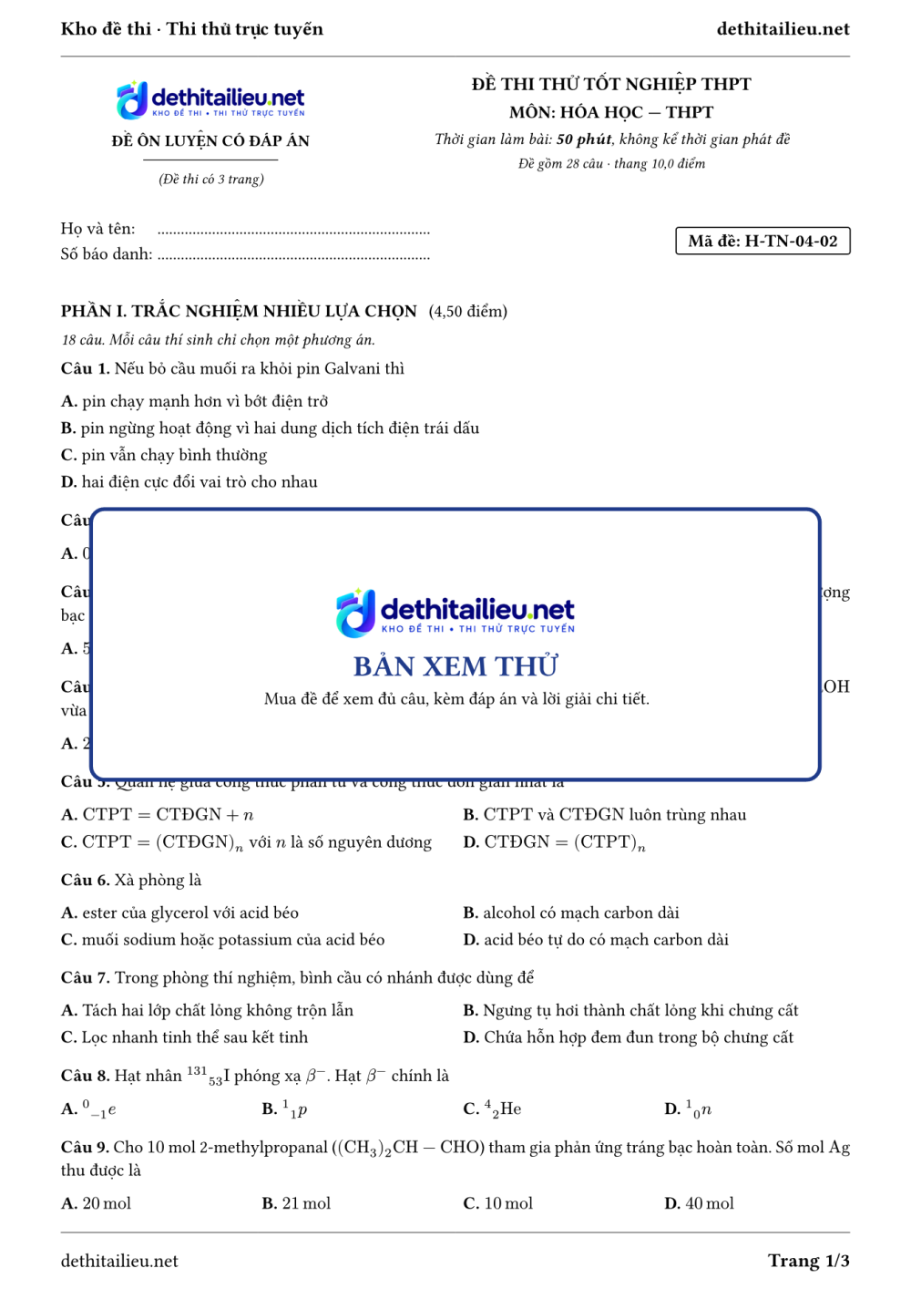 Trang 1 của đề H-TN-04-02
