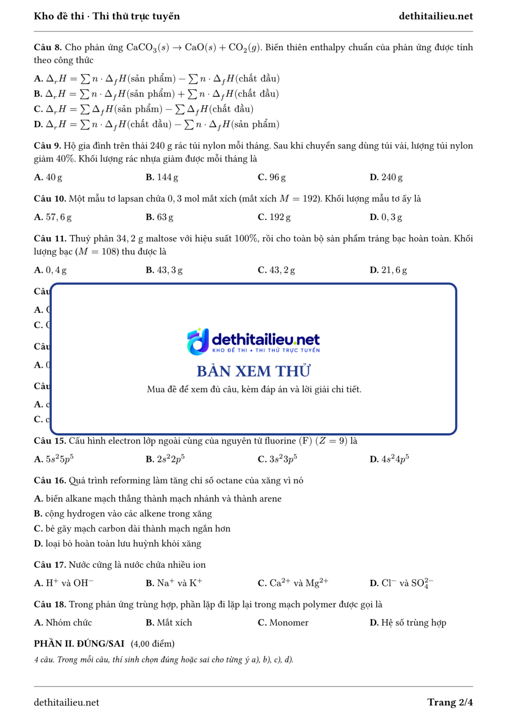 Trang 2 của đề H-TN-04-22