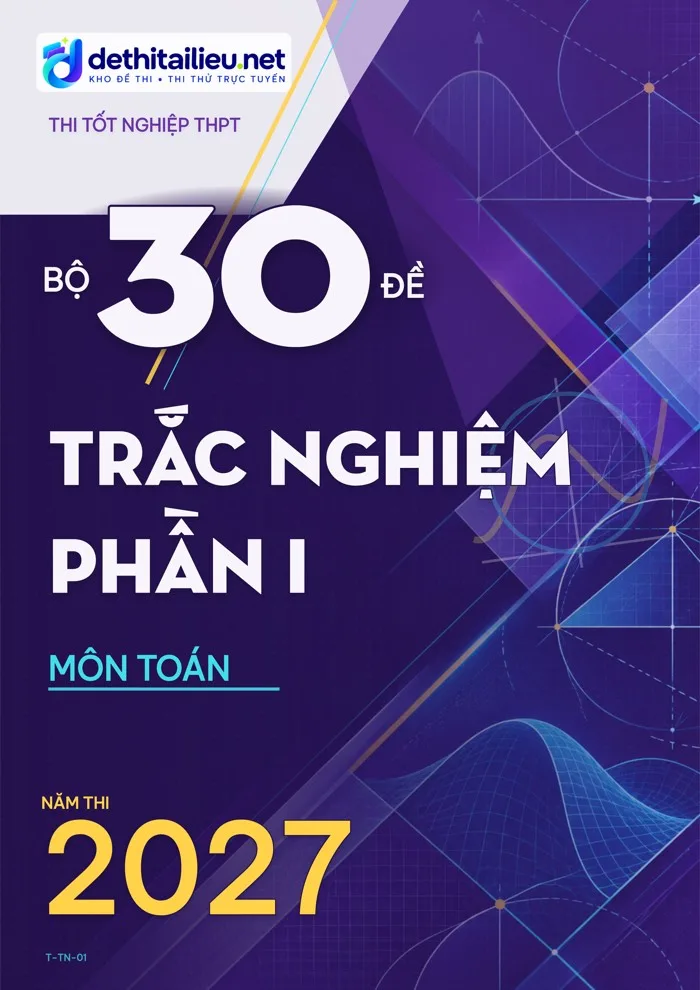 Bìa Bộ 30 đề trắc nghiệm Phần I