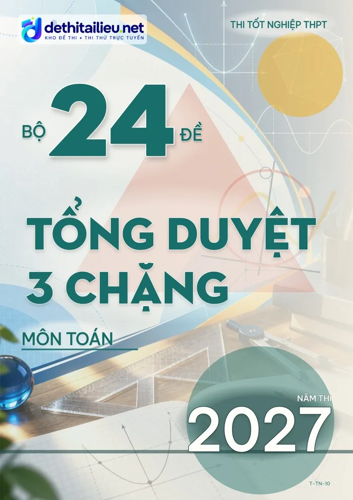 Bìa Bộ 24 đề tổng duyệt 3 chặng