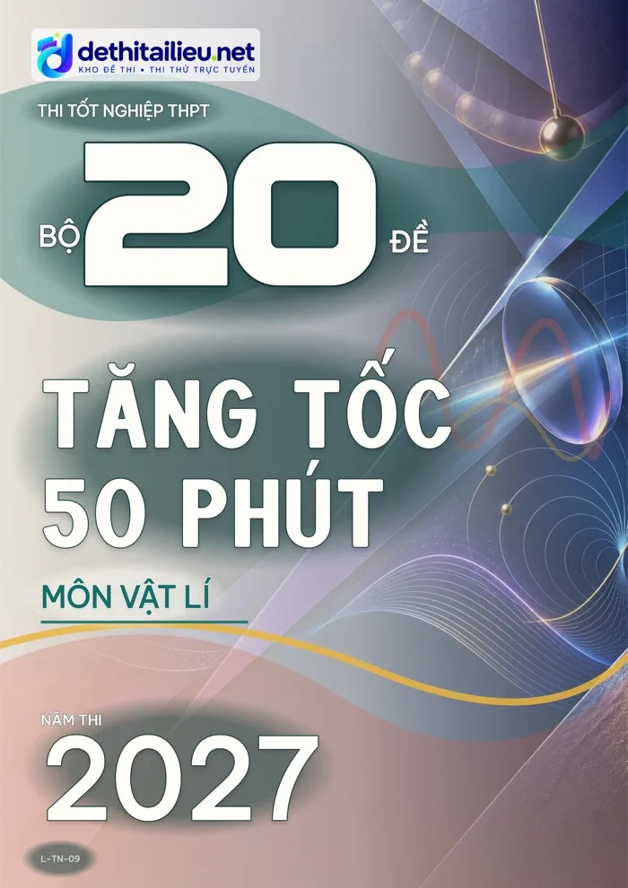 Bìa Bộ 20 đề tăng tốc 50 phút