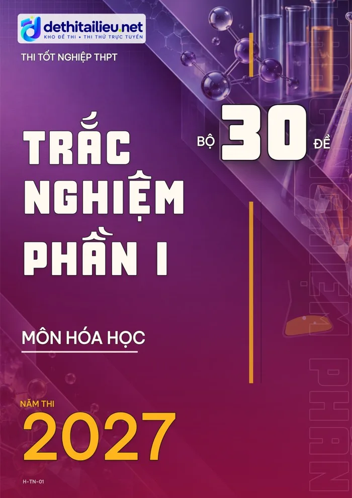 Bìa Bộ 30 đề trắc nghiệm Phần I