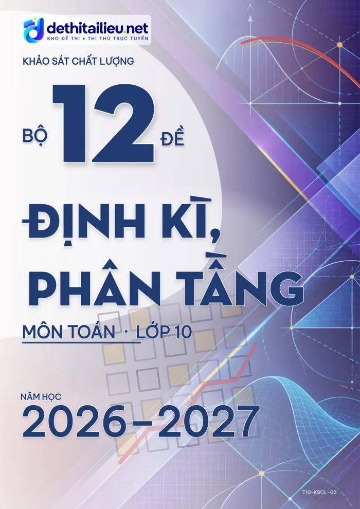 Bìa Bộ 12 đề định kì, phân tầng