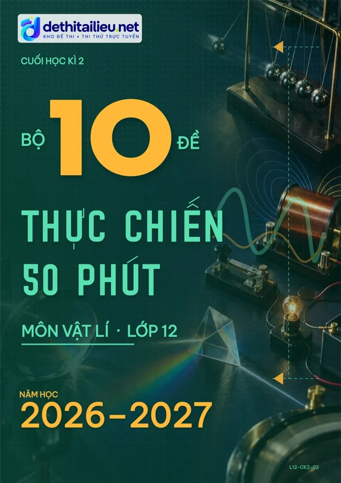 Bìa Bộ 10 đề thực chiến 50 phút
